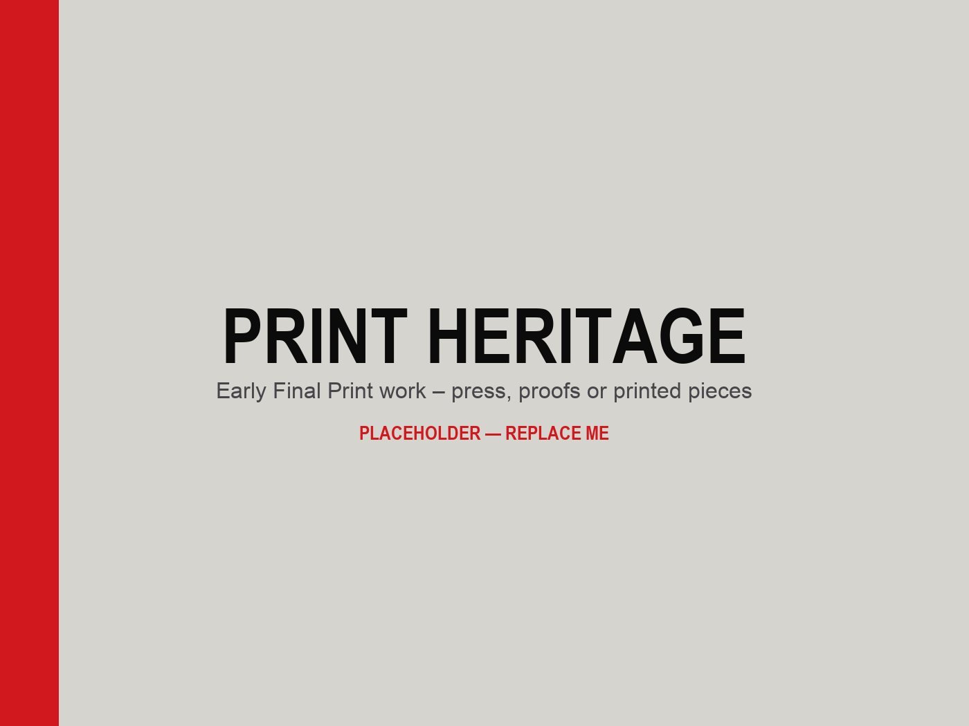 Printed brand work from Final Print’s design and print studio